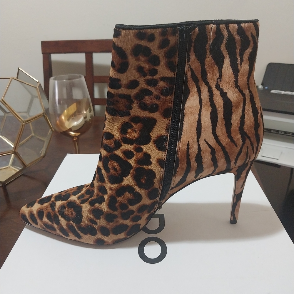 Aldo Animal Print Heeled Boots